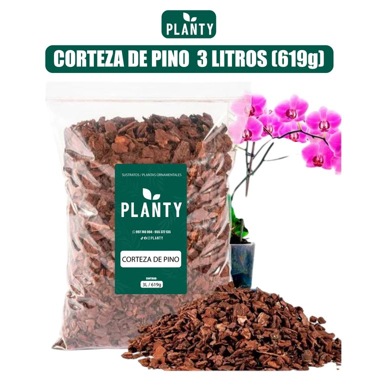 Corteza de pino · 3 L